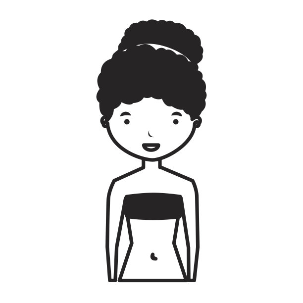 穿着夏装的年轻女子图片下载