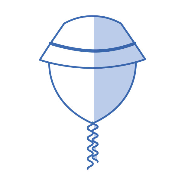 夏日帽孤立图标图片下载