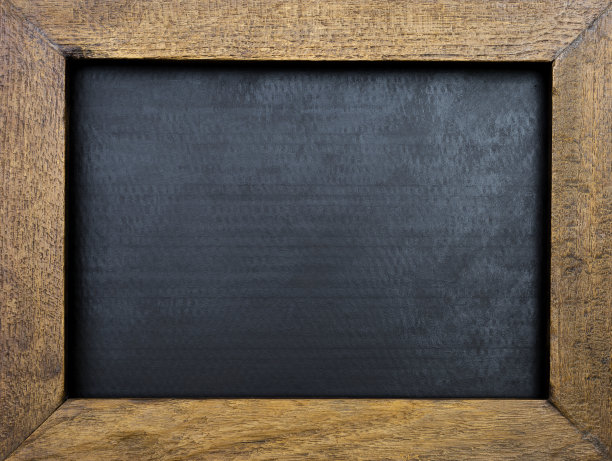 黑色背景上的老式木框架图片下载