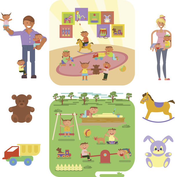 操场上的信息图表元素图片下载