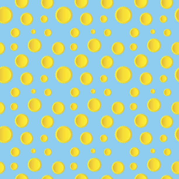 矢量插图的模式与纸太阳图片下载