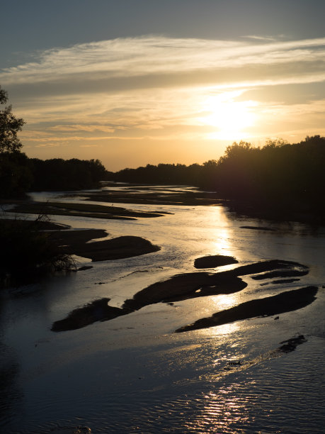 日落时分的普拉特河图片下载