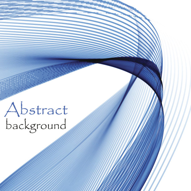 蓝色波的抽象背景图片下载