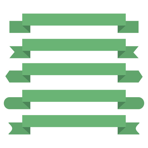 丝带向量组素材图片