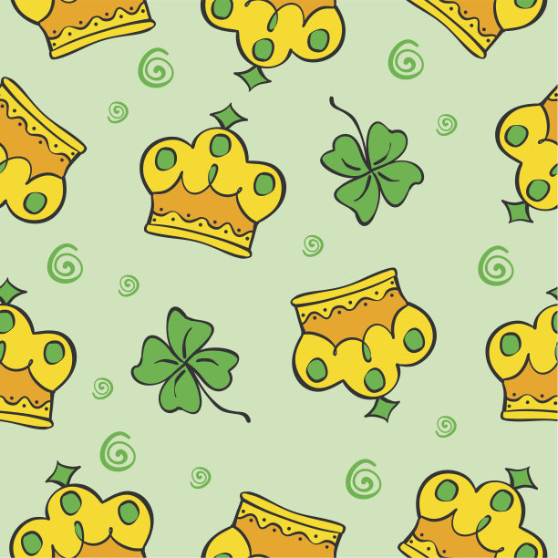 向量艺术皇冠优雅的图案风格集合图片下载