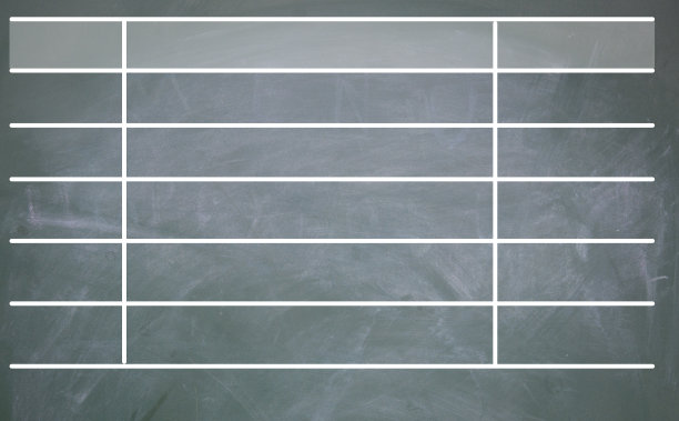 黑板上的表格图片下载