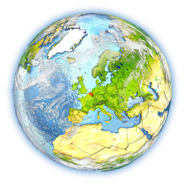 地球上孤立的比利时图片下载