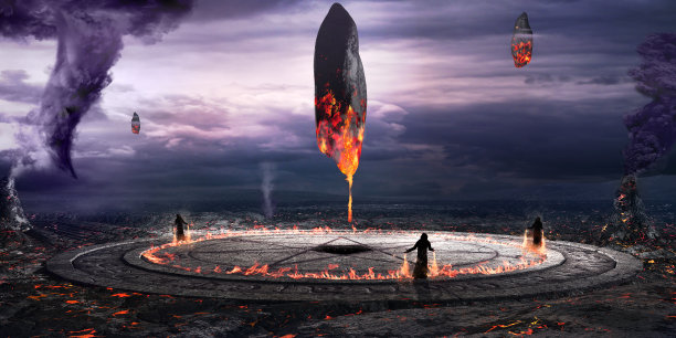 唤起燃烧的巨石图片下载