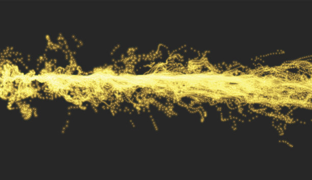 电力照明效果。抽象的背景。发光点。矢量插图。图片下载