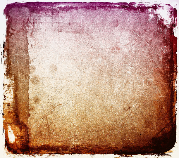 垃圾红色和紫色抽象背景与磨损的边界。图片下载