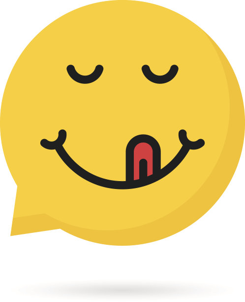 美味的表情符号语音泡泡图片下载