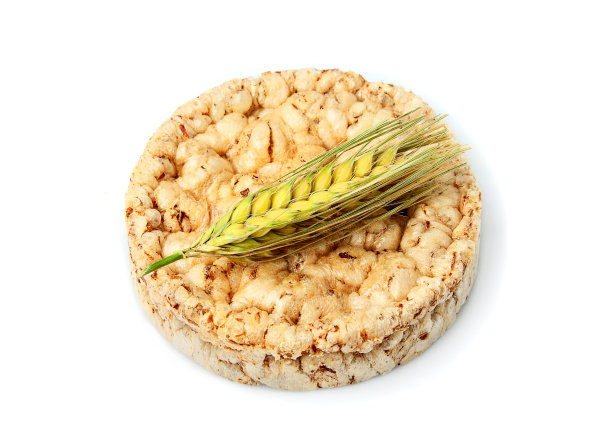 全谷物脆饼，小麦穗分离。图片下载