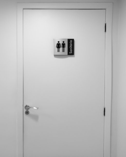 厕所门，葡萄牙语标志图片下载