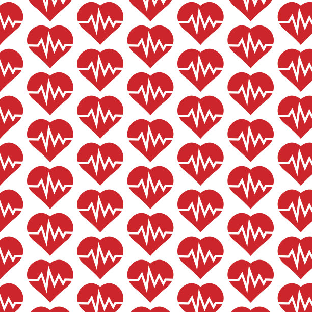 图案背景线心形图标图片下载