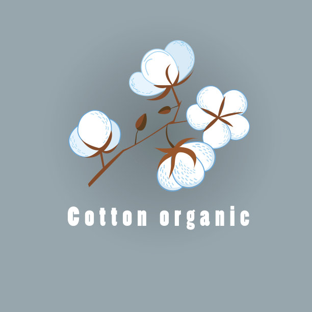 有机棉花向量图形素材图片