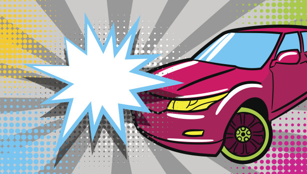 豪华跑车文字明星崩溃演讲泡沫图片下载