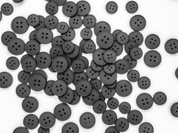 来自旧按钮集合的抽象背景。三维渲染图片下载