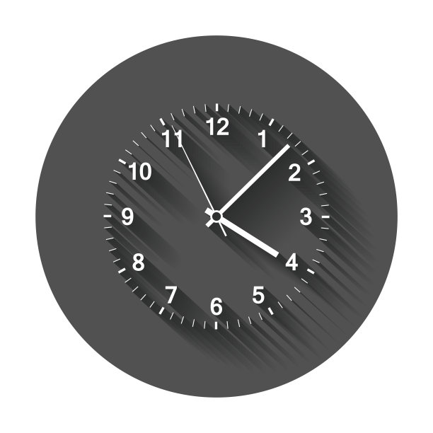 时钟图标矢量插图。图片下载