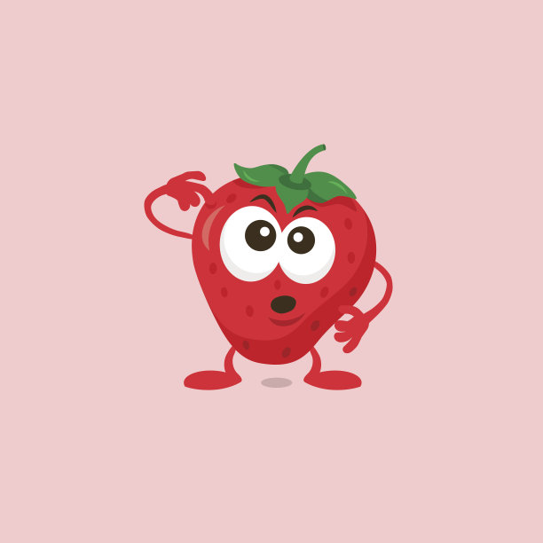 可爱草莓插画图片下载