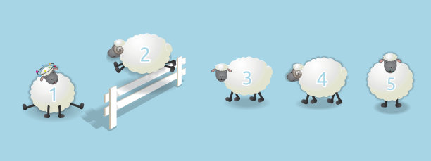 数羊队列图片下载