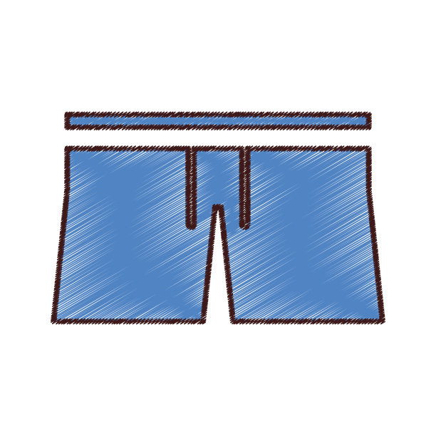 男性泳衣孤立图标图片下载