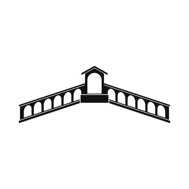 里亚托桥，威尼斯简约风格的标志图片下载