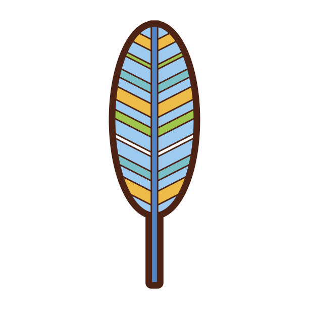 羽毛嬉皮士风格的图标图片下载