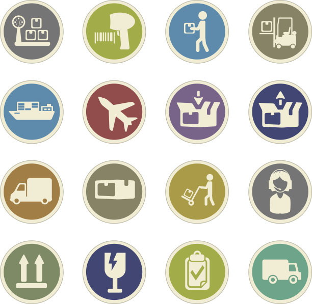 送货服务图标集图片下载