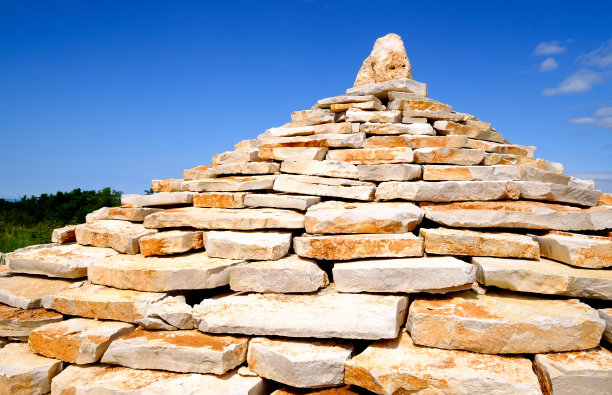 克罗地亚典型的石屋图片下载