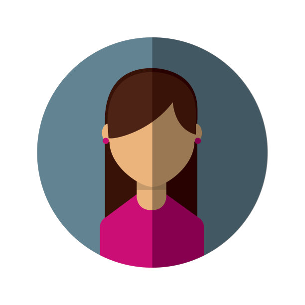 女人卡通图标图片下载