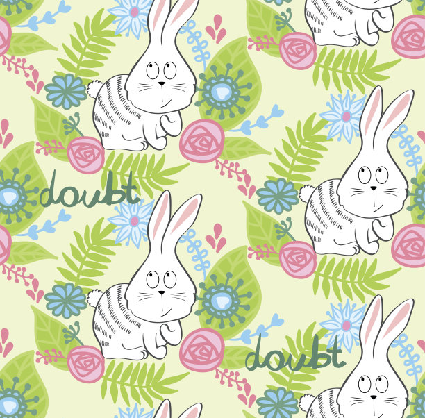 向量的卡通兔子图片下载