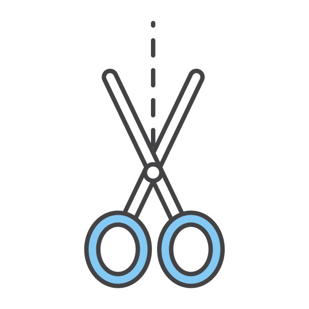 剪子切割孤立图标图片下载