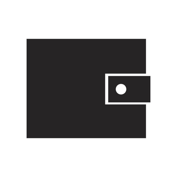 钱包金钱孤立图标图片下载