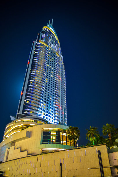 迪拜购物中心地标建筑图片下载