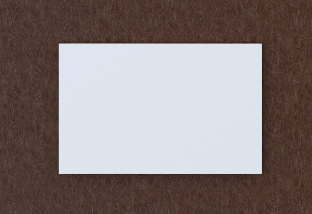 空白框架在皮革墙上。三维渲染图片下载
