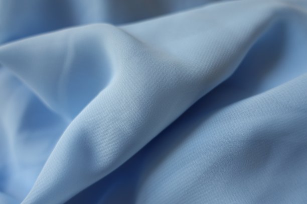 波纹薄纱浅蓝色雪纺织物(对角线)图片下载