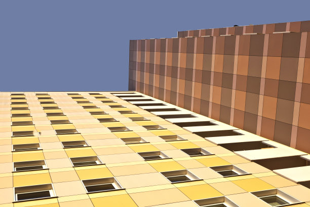 带有公寓的摩天大楼外墙图片下载