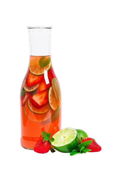 草莓柠檬水喝图片下载