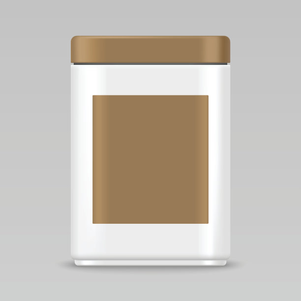 塑料盒与空标签现实模型的包装设计图片下载