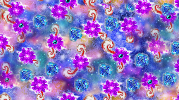 美丽的花朵图案纹理为织物、布图片下载