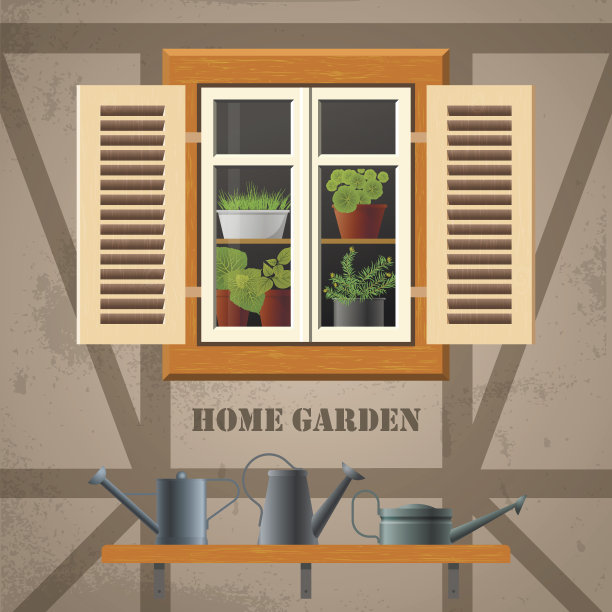 矢量广场平面插图关于春天，家花园，生态，舒适。图片下载