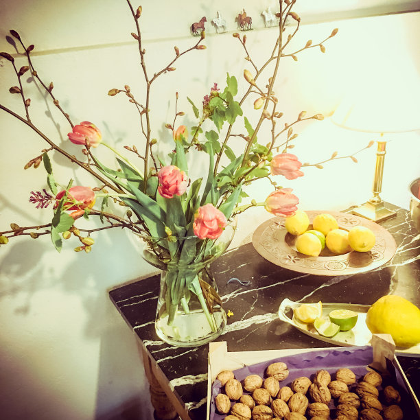 有花园花朵的静物图片下载