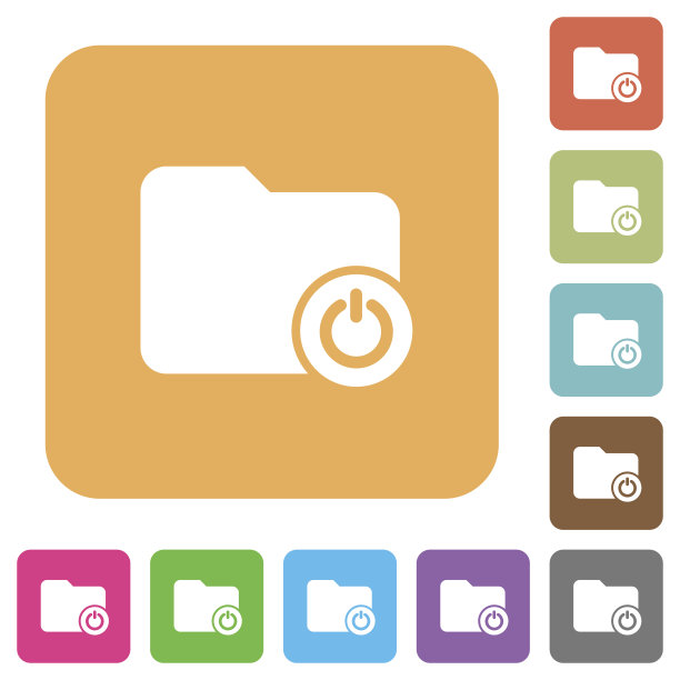 关闭目录圆角正方形平面图标图片下载