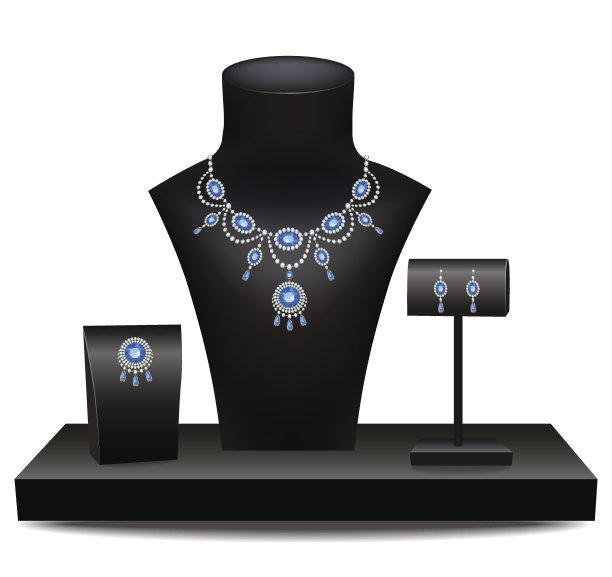 假人身上的一套珠宝图片下载