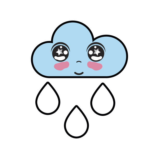 可爱的好温柔的云下雨图片下载