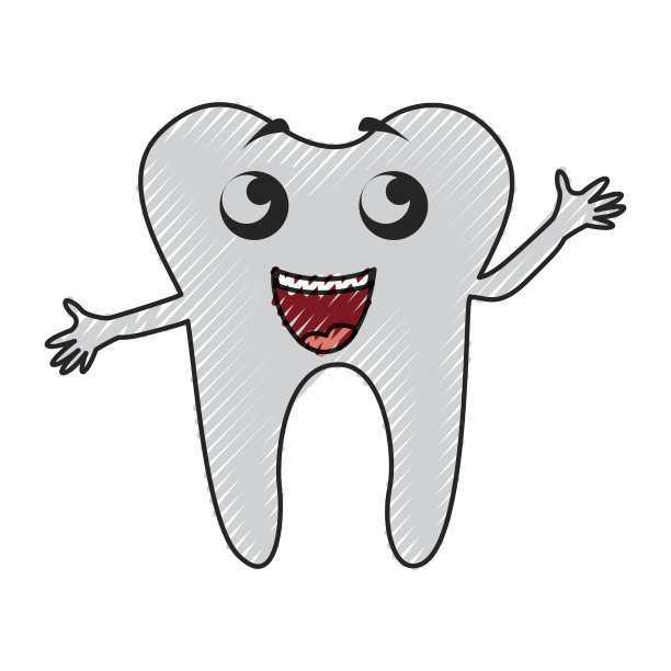 潦草的牙齿卡通图片下载