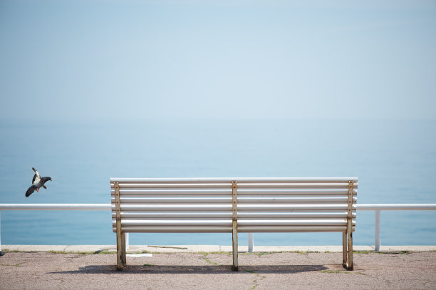 海边的长椅图片下载