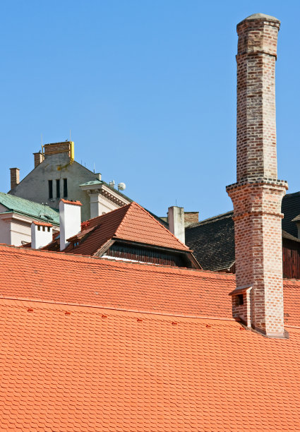 烟囱和屋顶图片下载