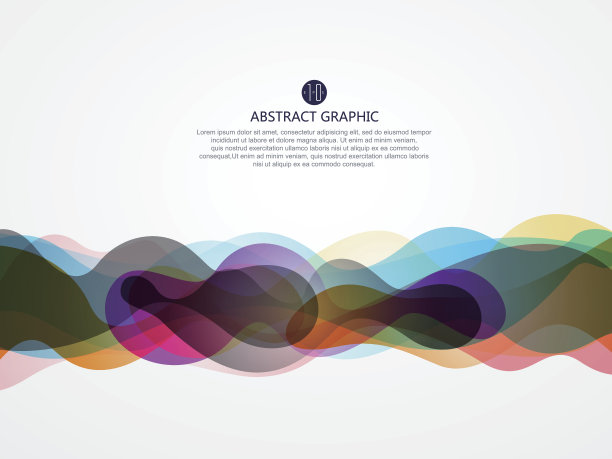 泡泡般的抽象图形设计，背景。素材图片