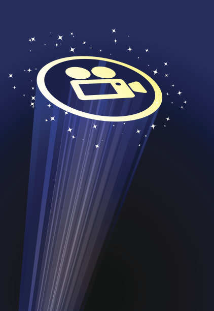 图像的聚光灯电影图标图片下载